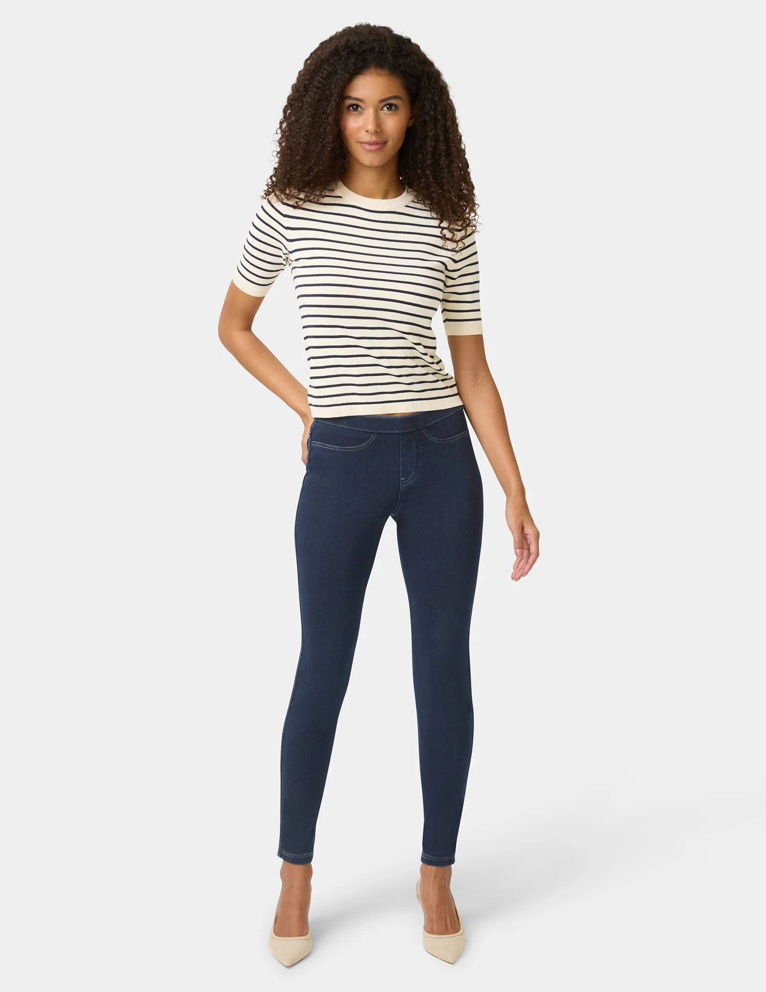 Classic Indigo Denim Leggings