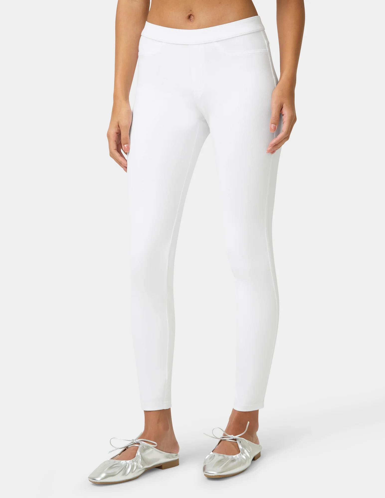 Classic Indigo Denim Leggings - Image 2