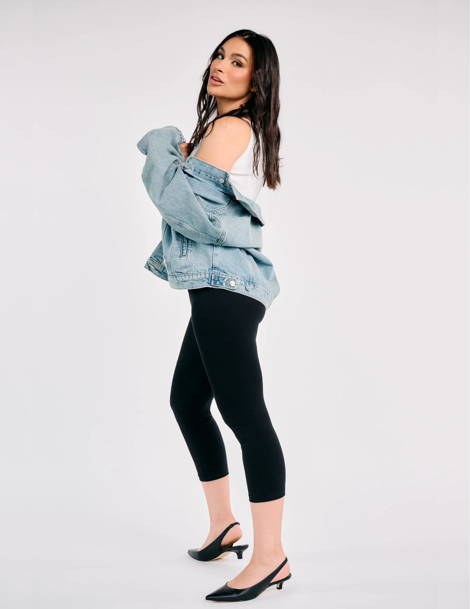 Cotton Capri Leggings - Image 2