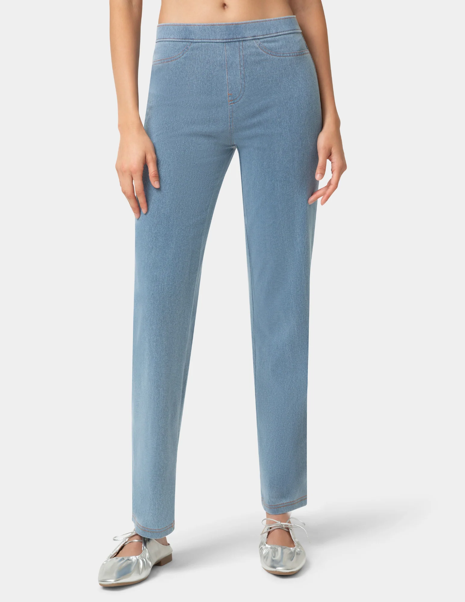 Denim Straight Leg Legging - Image 2
