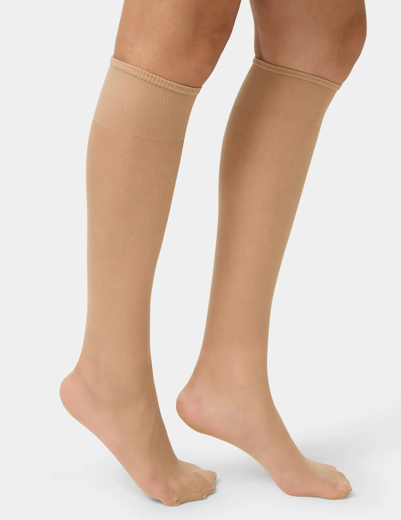 Knee Highs With Reinforced Toe 2 Pair Pack - Image 2
