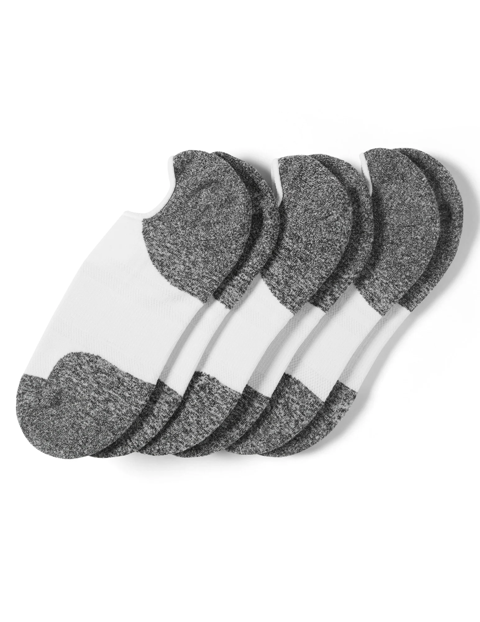 Soft & Breathable Memory Cushion Low Profile No Show Socks 3 Pair Pack - Image 2
