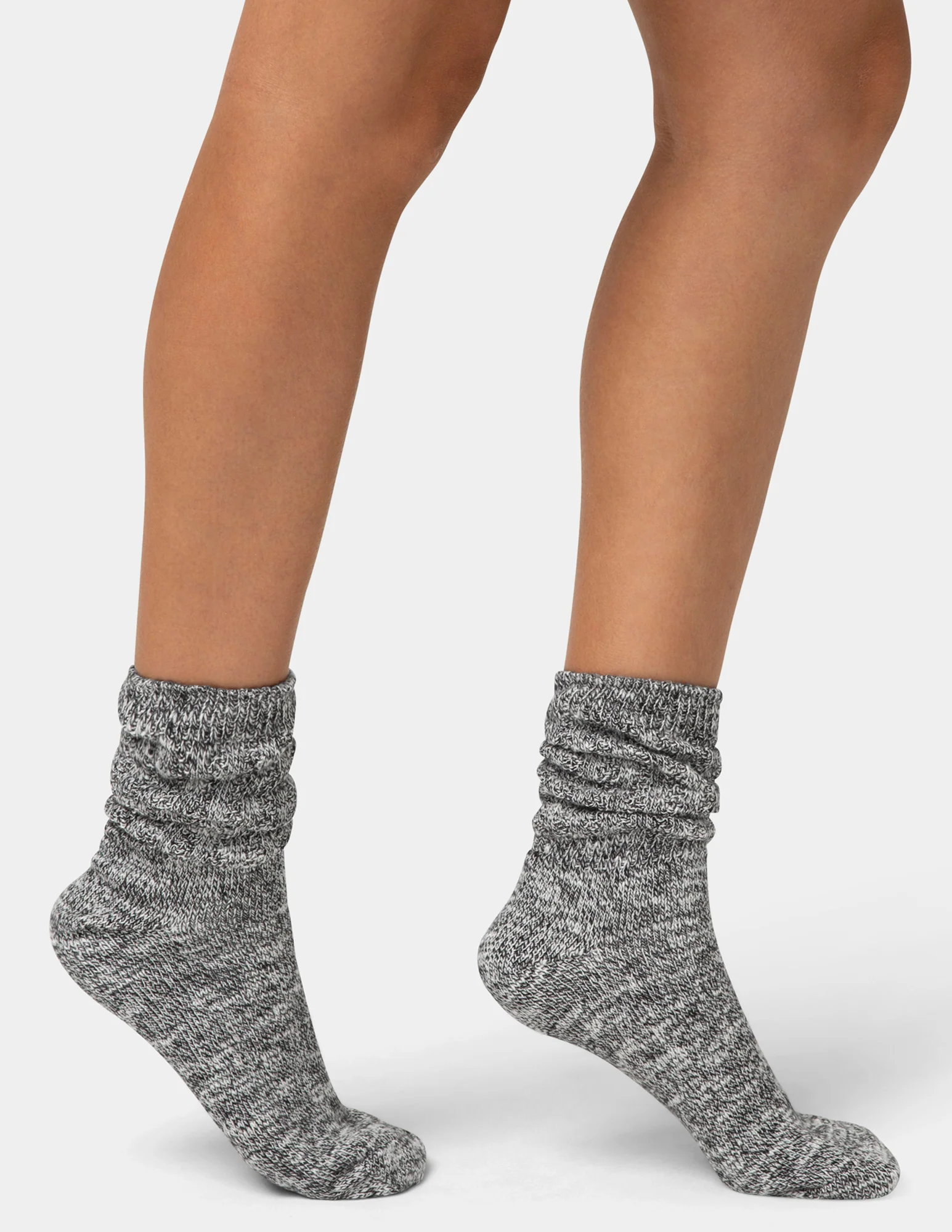 Super Soft Marl Slub Crew Sock 2 Pair Pack