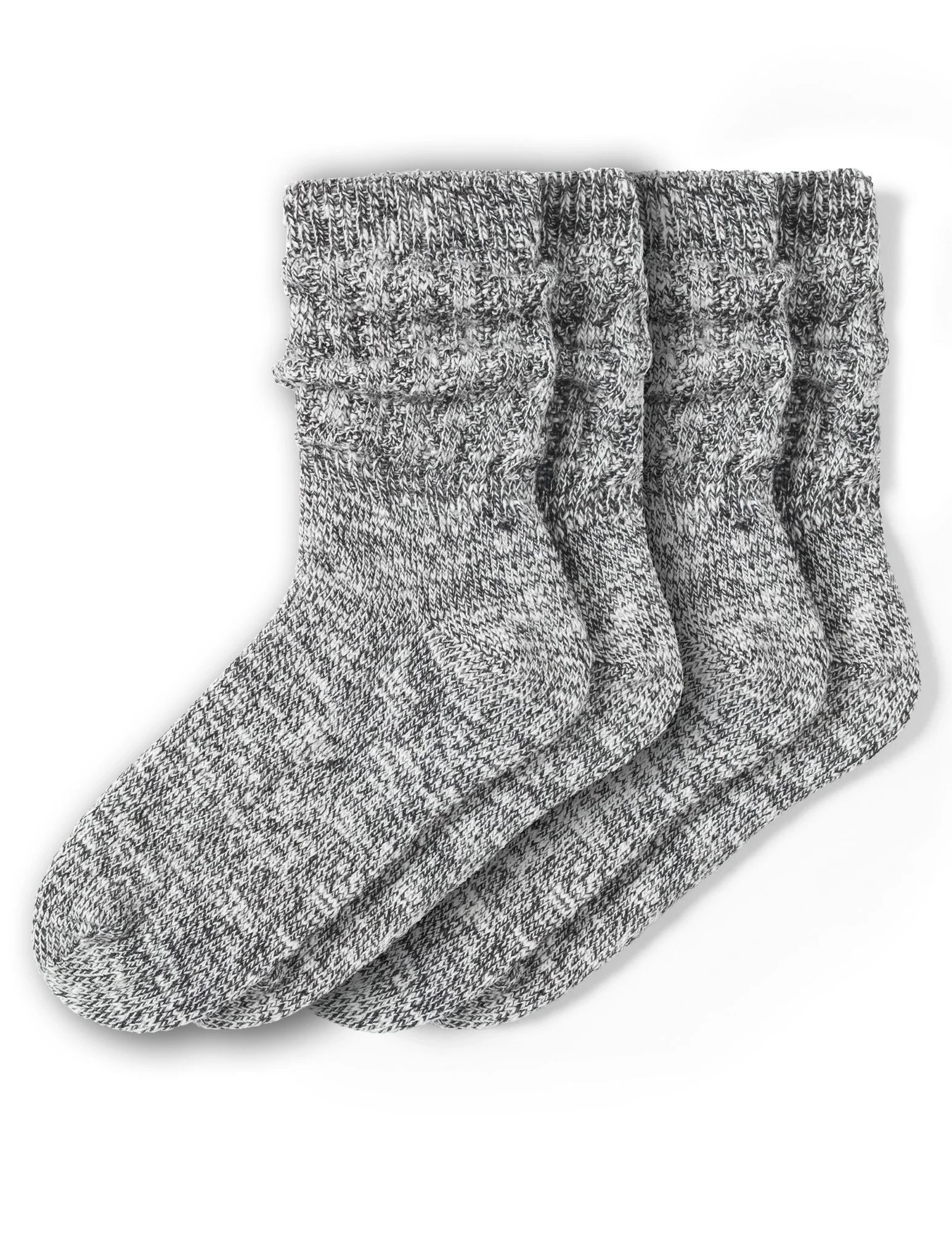 Super Soft Marl Slub Crew Sock 2 Pair Pack - Image 2